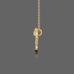 Minnie Mouse Gold Initial Pendant