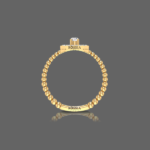 Emerald Halo Ring