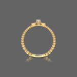 Pear Halo Ring