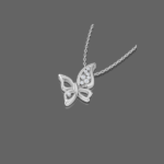 Delicate Flutter Diamond Pendant