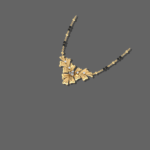 Charming Bow Diamond Mangalsutra Pendant