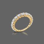 Solemn Diamond Wedding Band