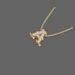 Letter "A" Gold Pendant