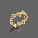 Osier Berry Bling Wedding Band