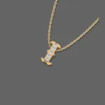 Letter "I" Gold Pendant