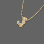 Letter "J" Gold Pendant