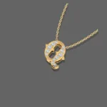 Letter "Q" Gold Pendant
