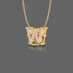 Letter "W" Gold Pendant