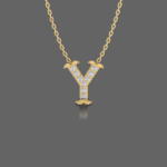 Letter "Y" Gold Pendant