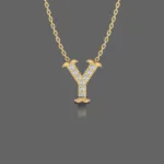 Letter "Y" Gold Pendant