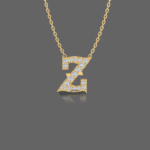 Letter "Z" Gold Pendant