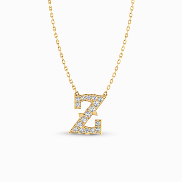 315 Letter "Z" Gold Pendant - Image 1