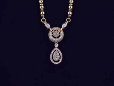 Celestial Diamond Mangalsutra Pendant