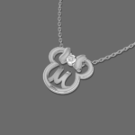 Minnie Mouse Gold Initial Pendant