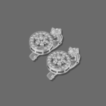 Dewy Elegance Diamond Hoops Earrings