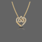 Tailored Two Hearts Name Pendant