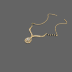 Golden Gleam Diamond Mangalsutra Pendant