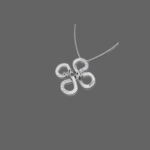Four Leaf Customised Name Pendant