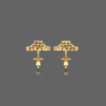 Lacy Petal Dance Diamond Earring