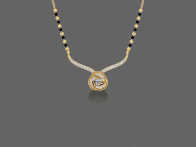 Sumptuous Diamond Mangalsutra Pendant