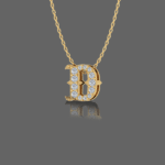 Letter "D" Gold Pendant