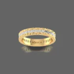 Dainty Textured Wedding Band