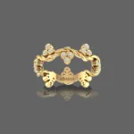 Osier Berry Bling Wedding Band