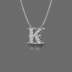 Letter "K" Gold Pendant