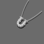 Letter "U" Gold Pendant
