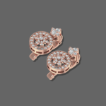 Dewy Elegance Diamond Hoops Earrings