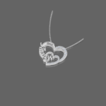 Gleaming Heart Name Pendant