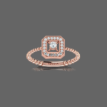 Emerald Halo Ring