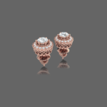 Unique Round Diamond Studs