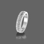 Dainty Textured Wedding Band
