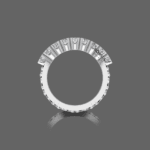 Charming Wedding Band with Stunning Shank