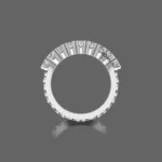 Charming Wedding Band with Stunning Shank