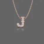 Letter "J" Gold Pendant