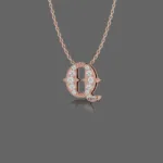 Letter "Q" Gold Pendant