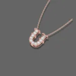 Letter "U" Gold Pendant