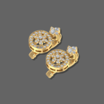 Dewy Elegance Diamond Hoops Earrings
