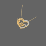 Gleaming Heart Name Pendant