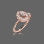 Marquise Halo Ring