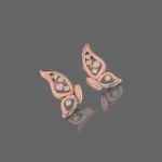 Sparkling Elegance Diamond Butterfly Earrings For Kids