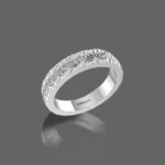 Dainty Textured Wedding Band