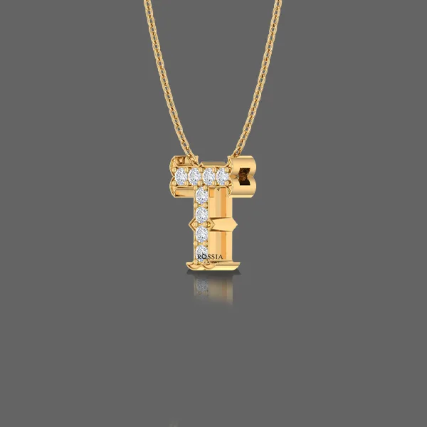 Letter "T" Gold Pendant Letter "T" Gold Pendant