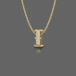 Letter "I" Gold Pendant