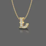 Letter "L" Gold Pendant