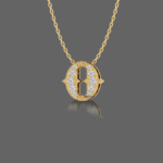 Letter "O" Gold Pendant