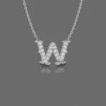 Letter "W" Gold Pendant