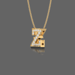 Letter "Z" Gold Pendant